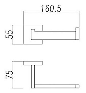 Description Picture 6 of itemMirror Polished Finish 304 Stainless Steel Material paper holder,robe hook,towel ring,double towel bar SM020B-a