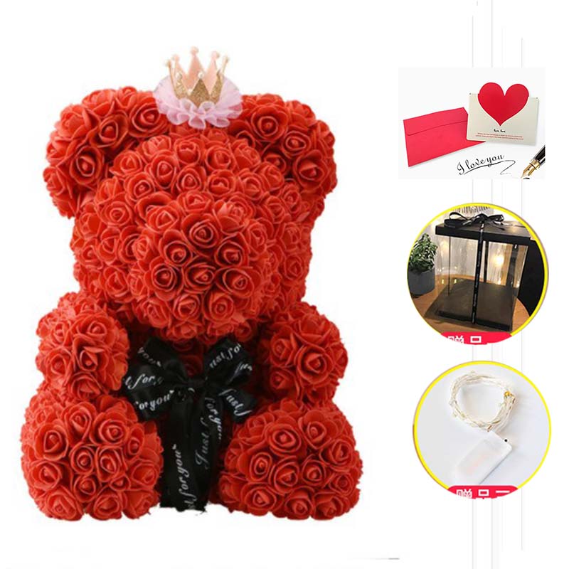 fake rose bear