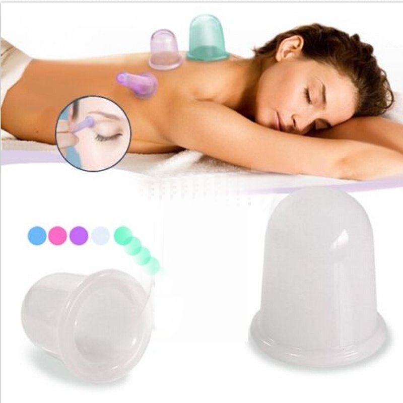 Free Shipping Family Full Body Massage Massgaer Helper Sillicone Anti Cellulite Vacuum Silicone Cupping Cups