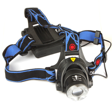 2000Lm Waterproof CREE XML T6 Zoom LED Headlight Headlamp Head Lamp Light Zoomable Adjust Focus For