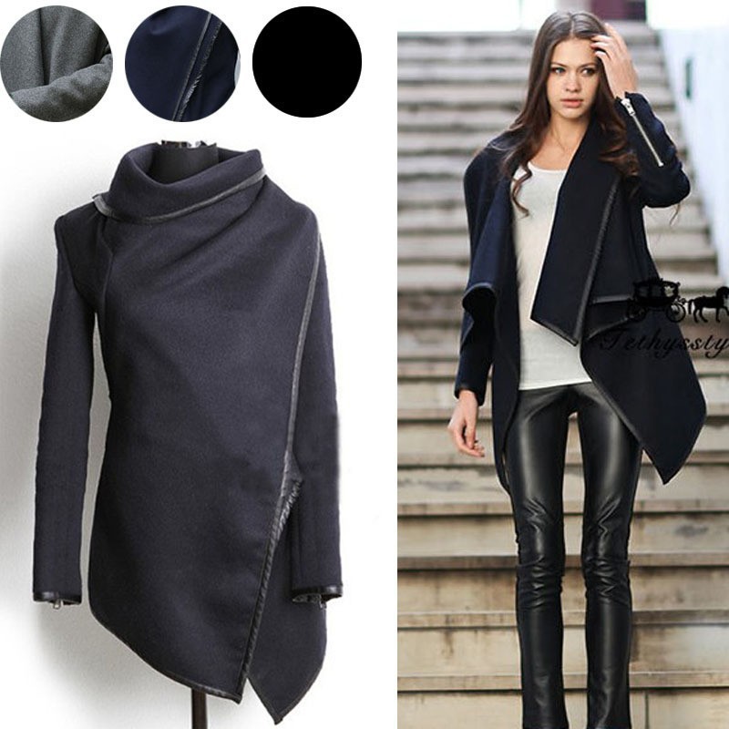  Cool ! 2015 New woman Fashion winter woolen overcoat women fashion Jackets woolen coat F50 (1)