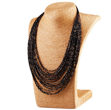 2015 New Hot Fashion Bohemian Ethnic Style Multilayer Colorful Beads Bib Choker Necklace Collar Statement Jewelry