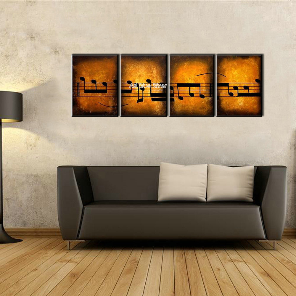 4 panel acryl decoratieve muur panel abstract moderne ...