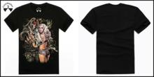 Top Quality O Neck Short Sleeve XXL Pure Cotton 3D Printed Rock T shirt For Sale
