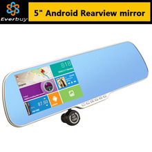 Новый 5.0 » сенсорный android-4.2 зеркало заднего вида FHD 1080 P в-dash парковки автомобилей видеорегистраторы видеорегистратор GPS навигация заднего вида 8 ГБ