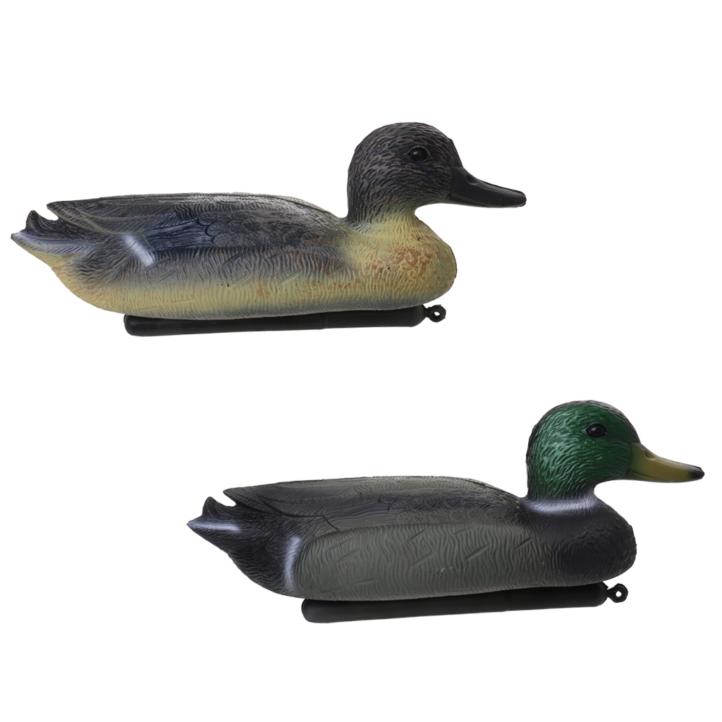 2pcs 3d Lifelike Floating Duck Decoys Hunting Target Photography