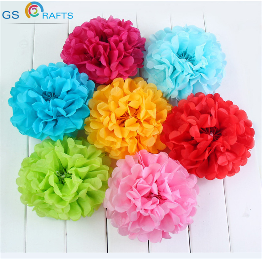 2017 new cheap 10cm 10pcslot tissue paper pompom lantern flowers balls kids birthday wedding - Cheap Decorations 2017 new cheap 10cm 10pcslot tissue paper pompom lantern flowers balls kids birthday wedding - Cheap Decorations