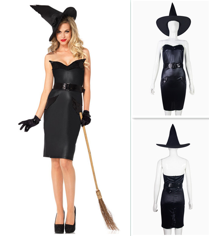 g02.a.alicdn.com/kf/HTB1FiRsIXXXXXbZXXXXq6xXFXXXB/costumes-for-women-halloween-witch-costnume-sex-products-include-high-Pointy-hat-sexy-black-leather-dress.jpg