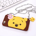 1PCS Silicone Case For Iphone 5 5S 6 6S 6 Plus 6S 3D Cartoon Donald Duck