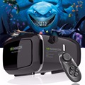 2016 Google Cardboard VR shinecon Pro Version VR Virtual Reality 3D Glasses Smart Bluetooth Wireless Remote