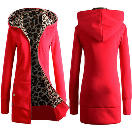 Women\'s Winter Coat Jacket Women 2015 Leopard Hooded Coat Female Slim Jackets For Women Clothing Plus Size Hoodies Sweatshirt (12)