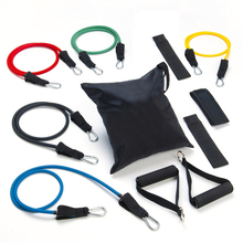 New 11 Pcs Set Latex Resistance Bands Workout Exercise Pilates Yoga Crossfit Fitness Equipment Tubes Pull
