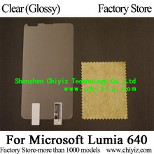 Clear Glossy Screen Protector Guard Cover protective Film For Microsoft Lumia 640 (5 inch)