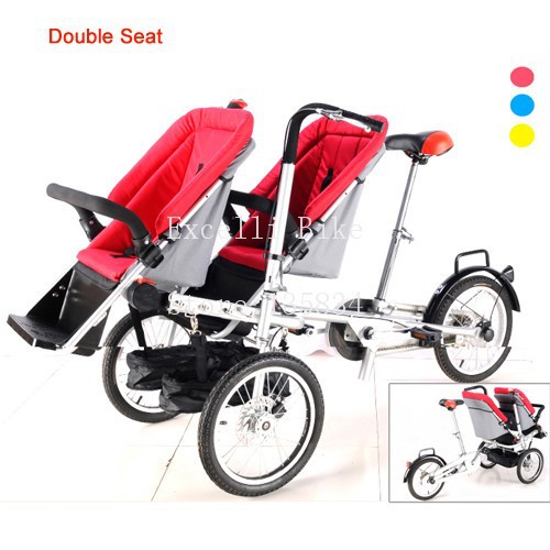 b01-Taga Pushchair-Bicycle Folding Taga Bike 16inch Mother Baby Stroller Bike baby stroller 3 in 1 Convertible Stroller Carriage stroller