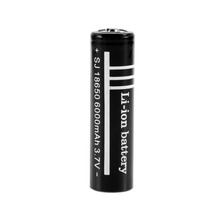 2 Pcs 3.7V 6000mAh 18650 Li-ion Rechargeable Battery for Flashlight  Free Shipping Wholesale