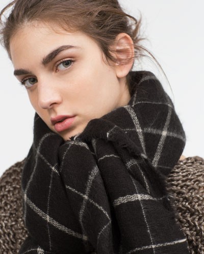 Za Brand White Red Women Men Winter Cashmere Wool Scottish Oversize British England font b Tartan