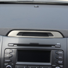 Kia Sportage R Car cover output Central DVD electroplating metal trim style console 1 pc