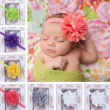 11 Colors Fascinator Bebe Menina Flower Headbands Baby Headband Girls Headwear Newborn Toddler Hair Band BB-237
