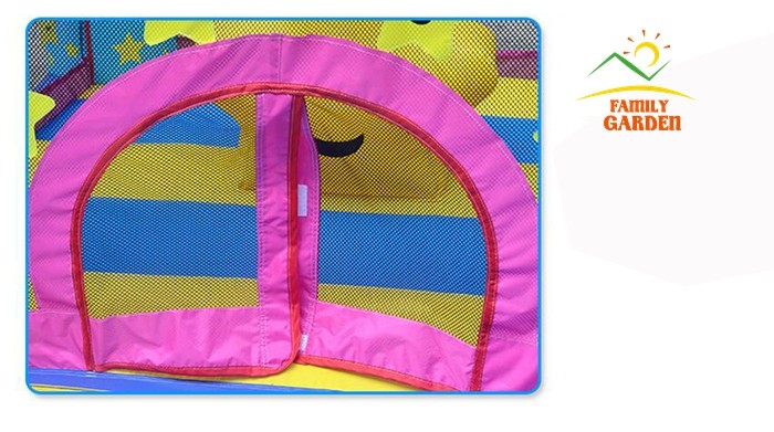 Bounceland Castle W/Hoop Inflatable Star Bounce House Bouncer Moonwalk With Air Blower|castle