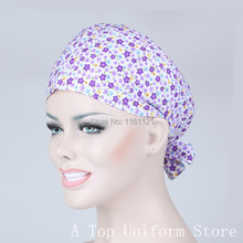 2015 Hospital Jalecos Surgical Cap Medical Scrub Caps for Women Doctors And Nurse ,restaurant ,kitchen Working 100% Cotton B137