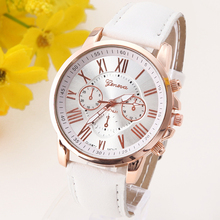 NEW Geneva Platinum Watch Women PU Leather wristwatch casual dress watch reloj ladies relogio gift Analog Quartz Fashion Roman