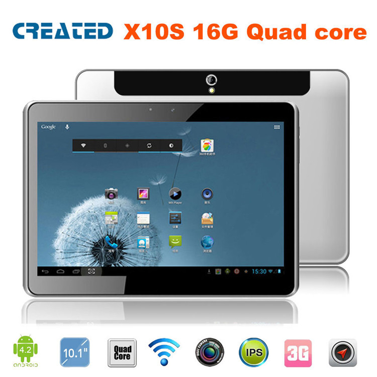 IN STOCK CREATED X10S 10 1 IPS Screen 1GB 16GB 1280 800 Android4 2 Quad Core
