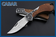 CABAR 2015 New Arrival 95 75 mm Single Blade Hunting Camping Diving Outdoor Knife Top Quality
