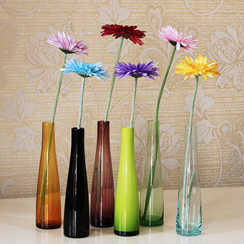 Online Buy Wholesale glass single flower vase from China glass single