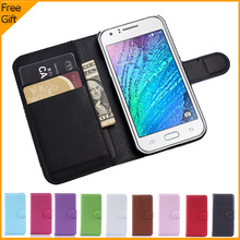 Luxury Wallet PU Leather Flip Case Cover Hoesjes For Samsung Galaxy J1 J100H Cell Phone Case