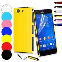 Slim Hard Back Case for Sony Xperia Z3 compact Z3 mini Cover Skin Anti Scratch with free screen protetcor +stylus