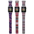 Fashion Bohemian Leather Loop Watchband for iWatch bands Strap Magnetic Stainless Steel Buckle for Apple Watch