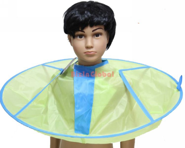 Child Kid Hair Cutting Cape Barber Styling Salon Waterproof Cloak (1)