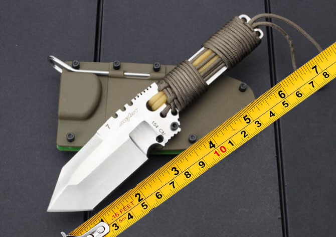 Best outdoor survival straight knife 58 HRC vacuum heat treatment high hardness camping hunting multifunctional tool