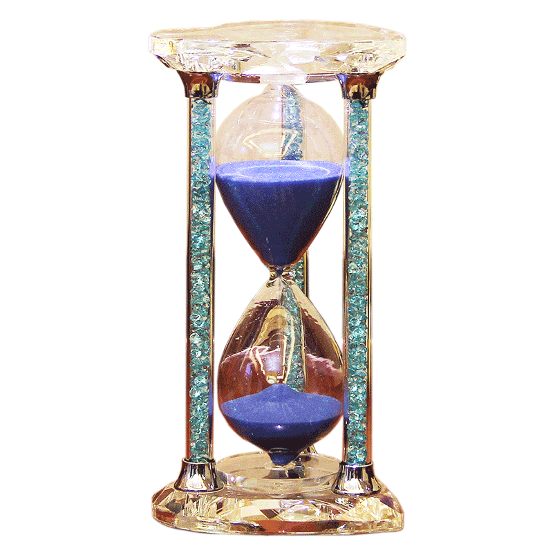 Crystal Hourglass Timer 30 60 Minutes Decoration Children Students