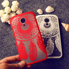 Rubberized Painted Dream Catcher Flower Pattern mobile phone skin case Cover For Moto G2 G+1 (G 2nd Gen) XT1063 phone Hard Shell