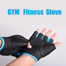 2015 New 1 Pair Gym Weight Lifting Leather Figerless Gloves Fitness Gloves For Traning Sports and Cycling