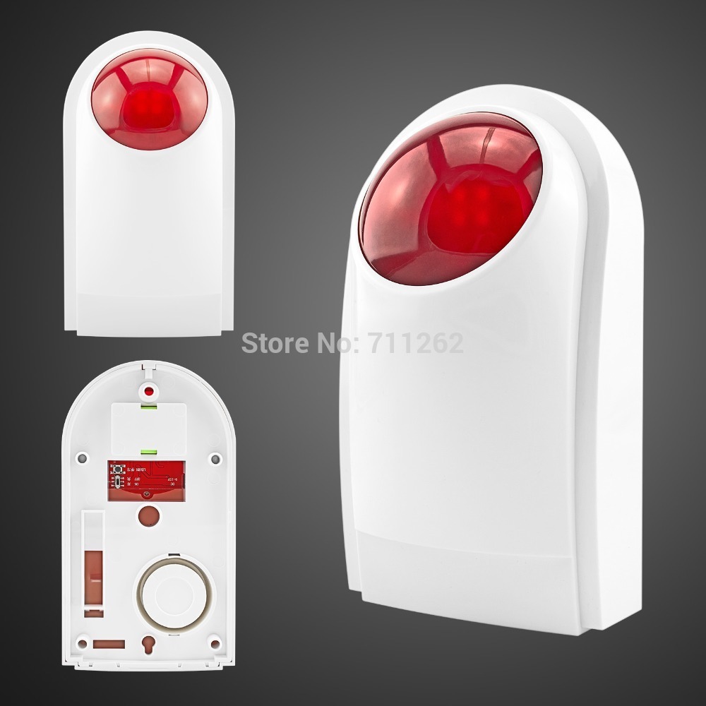 Free shipping Wireless outdoor waterproof Flashing siren sensor Alarm