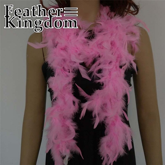 light pink turkey feather boa