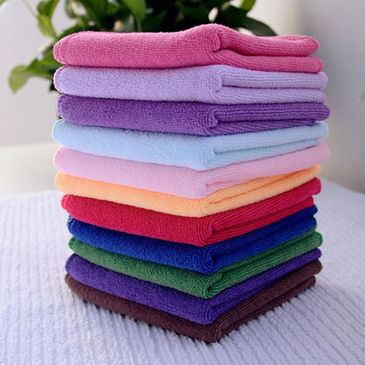 Novelty 6pcs White Square Cotton Face Hand Car Cloth Towel House Cleaning JP