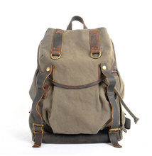 Genuine leather canvas bags