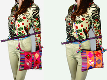 Vintage Hmong Tribal Ethnic Thai Indian Boho shoulder bag message bag handmade embroidery Tapestry SYS 018