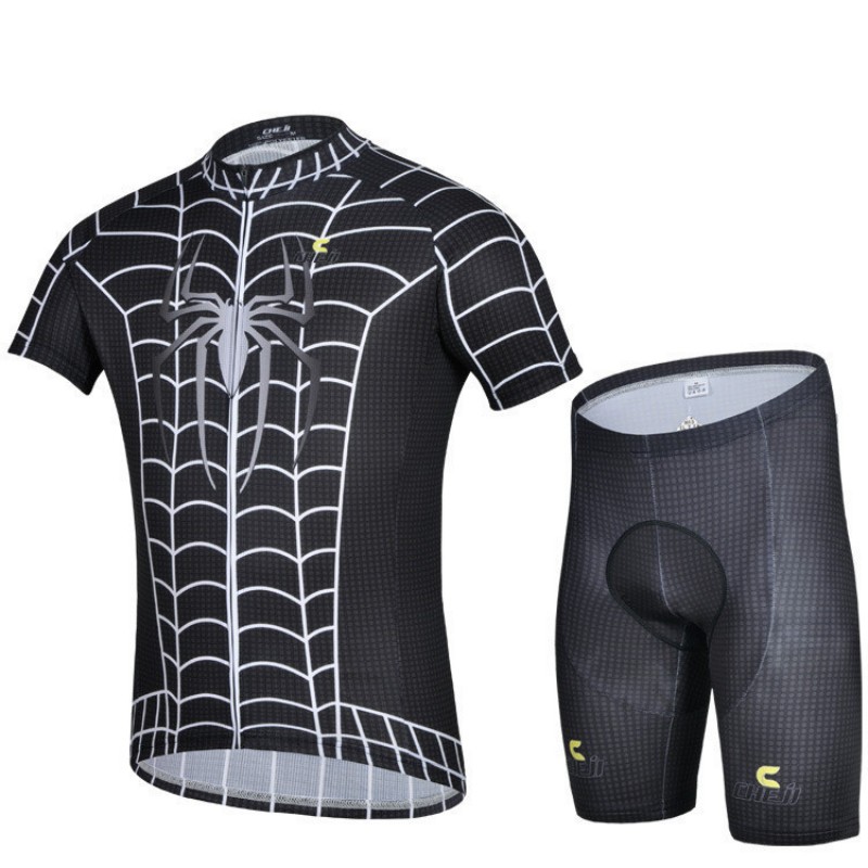 NEW 2016 Avengers New Spiderman Costume Cycling Kits Bicycle Bike font b Shirt b font Short