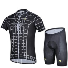 NEW 2016 Avengers New Spiderman Costume Cycling Kits Bicycle Bike font b Shirt b font Short