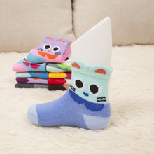 Hot Sales New design Korean children cotton socks spring European and American cartoon baby warm socks in tube socks wholesale