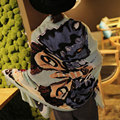Fashion Women Scarf Europe Brand Cotton Fabric Warm Soft Butterfly Printed Scarves Winter Shawl Bandana