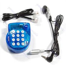 Mini B Hands Free Corded Telephone Phone Head + Headset