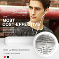 Earphone with Microphone UiiSii U2 Fashion 3 5mm Stereo Earbud Surround Sound for iPhone Samsung Nokia