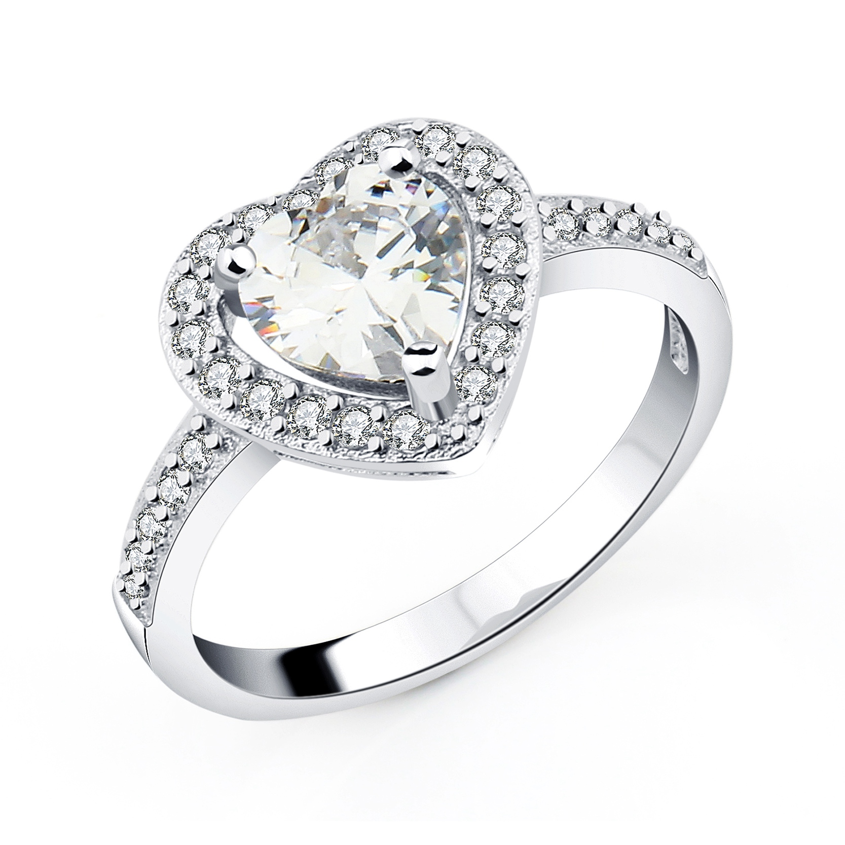 Heart Shaped Engagement Ring for Promotional Heart