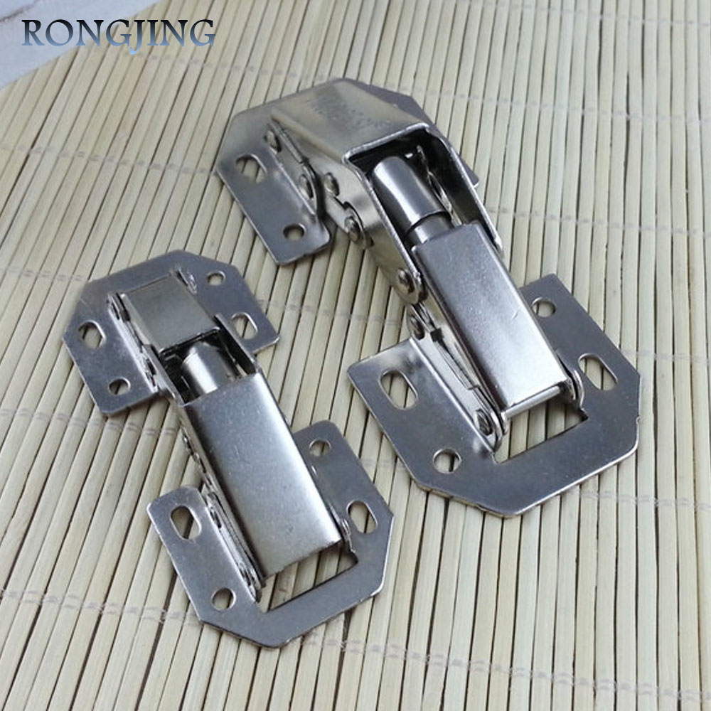 Slot cabinet hinges