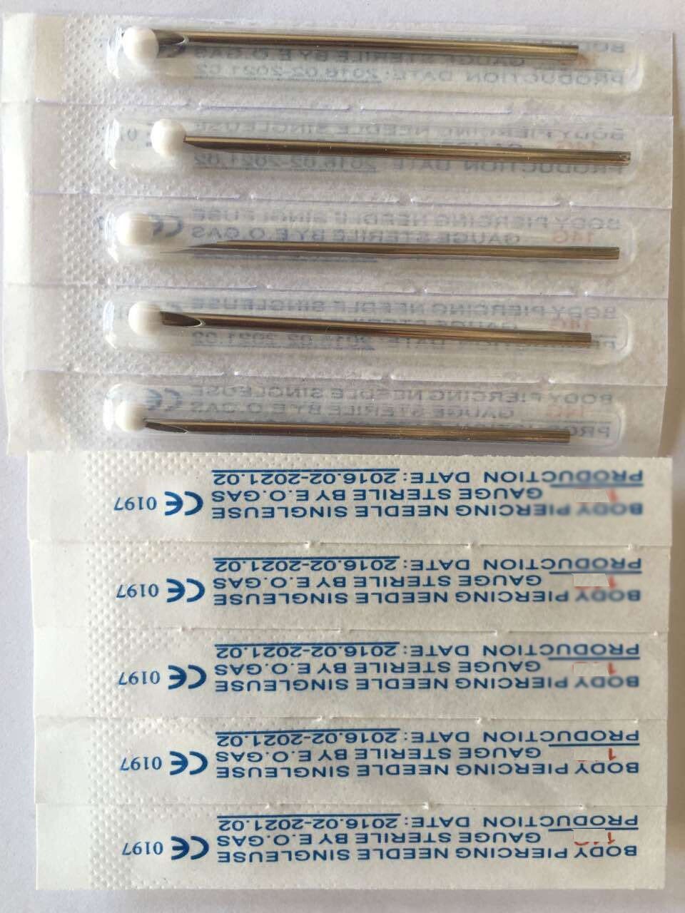 YILONG 100PC 10G Piercing Needles 10G Sterile Disposable Body Piercing Needles 10G For Ear Nose